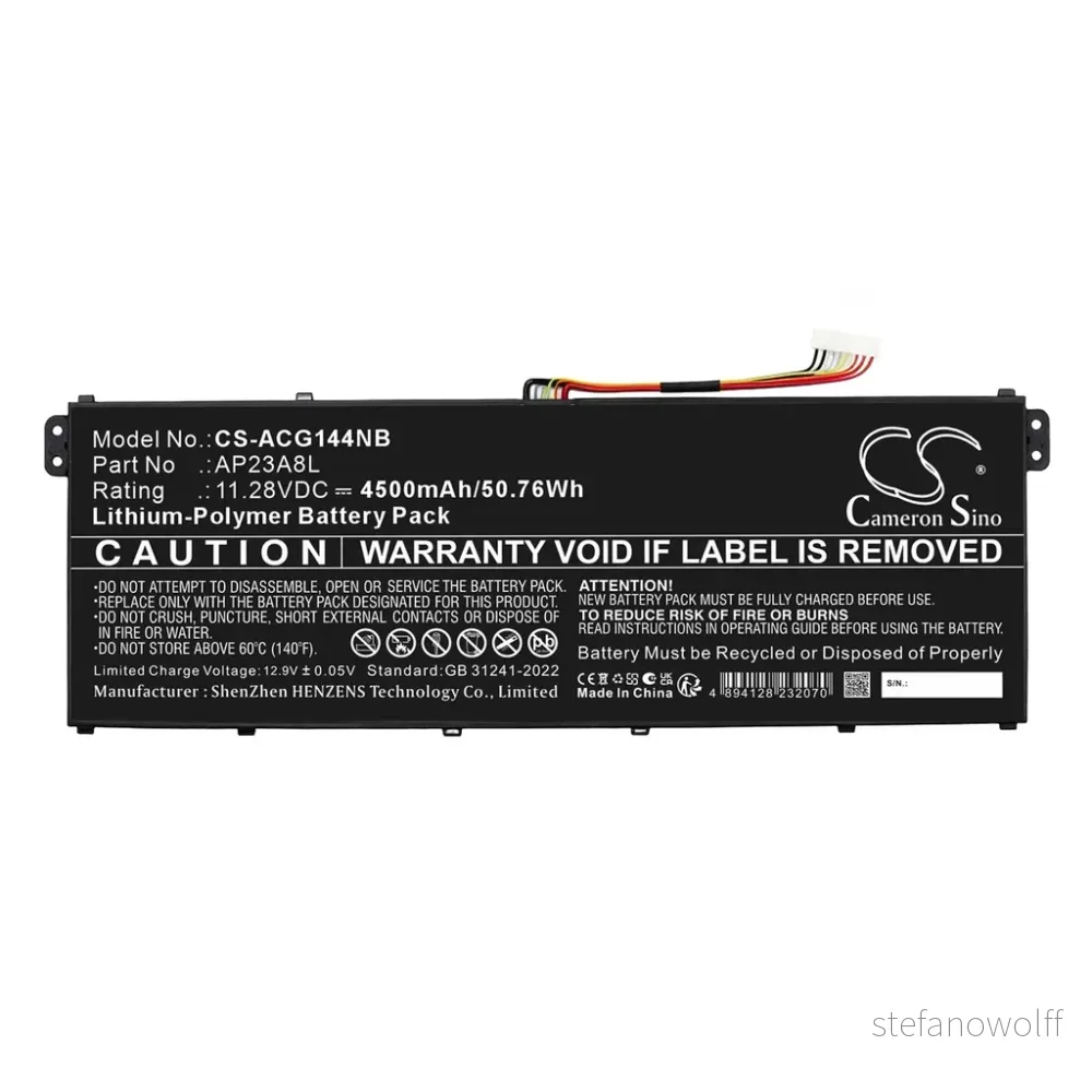 Batteri til Aspire Go 15 AG15-51P-51XY, 11.28V, 4500mAh v:1308372