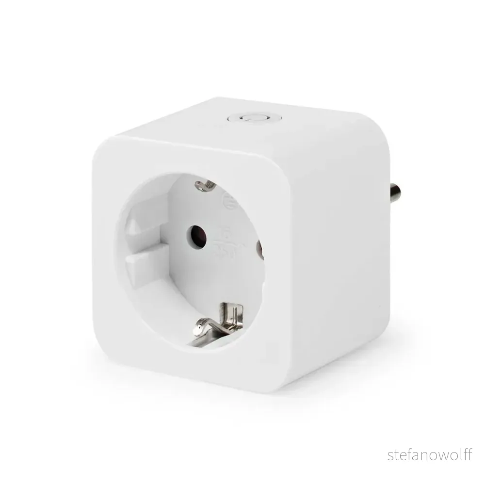 Smart WiFi-plugg Energimåling Innendørs 16A – Hvit v:5178010