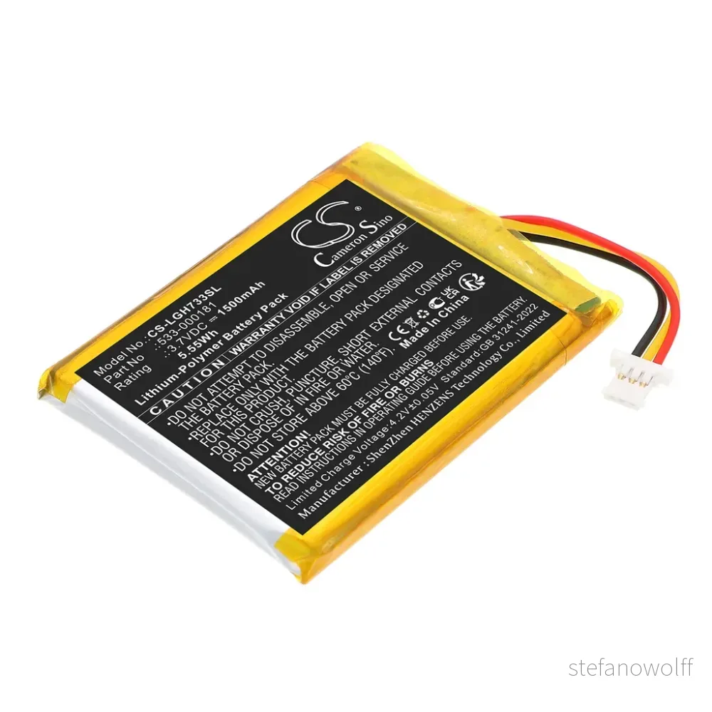 Batteri til 533-000181 for Logitech, 3.7V, 1500mAh v:7319471