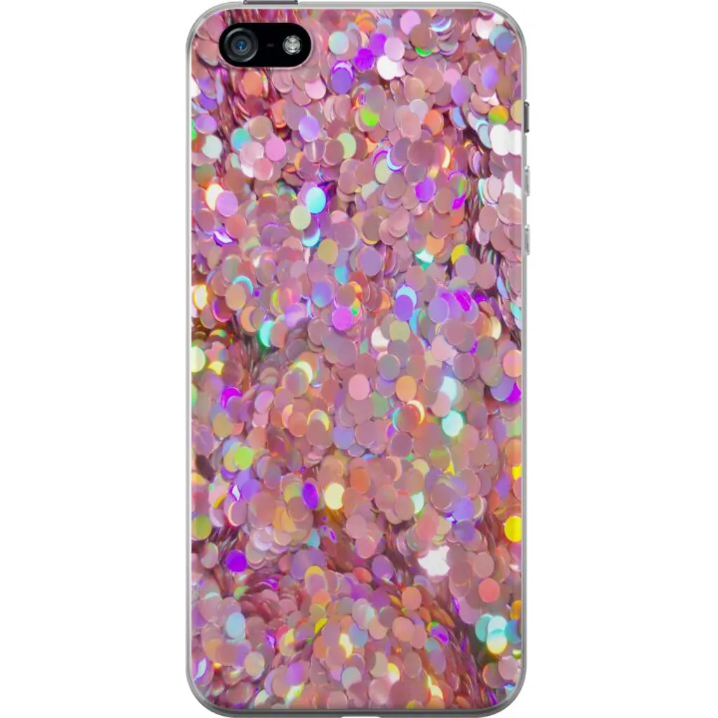 Apple iPhone 5 Gjennomsiktig Telefondeksel Glitter v:9061814