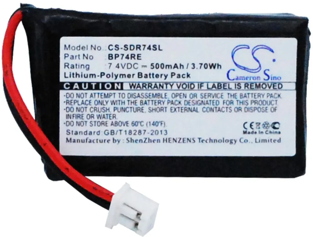 Batteri til Dogtra Edge RT Remote, 7.4V, 500 mAh v:5554732