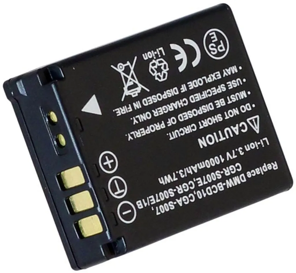 Batteri til Panasonic Lumix DMC-TZ3EB-K, 3,6 (3,7), 850mAh v:4568849