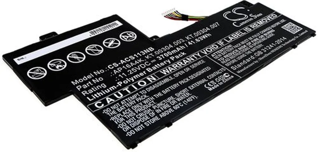 Batteri til Acer Swift 1 SF113-31-P6F6, 11.25V, 3700 mAh v:2399676