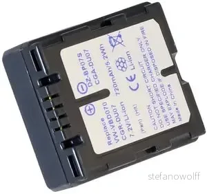 Batteri til Hitachi DZ-BD70, 7.2V (7.4V), 720 mAh v:2536960 Batteri til Hitachi DZ-BD70, 7.2V (7.4V), 720 mAh v:2536960