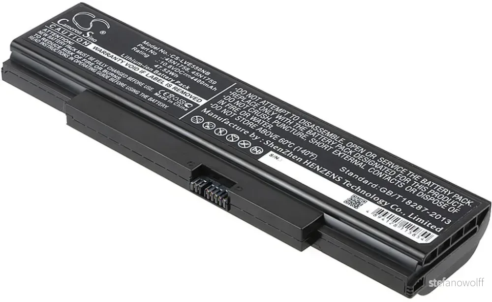 Batteri til Lenovo ThinkPad E550(20DFA04DCD), 10.8V, 4400 mAh v:6455602