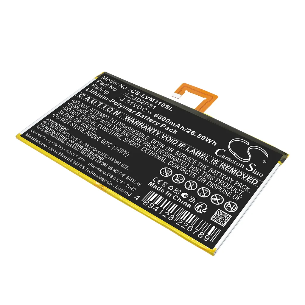 Batteri til L23L2P31 for Lenovo, 3.91V, 6800mAh v:2496777