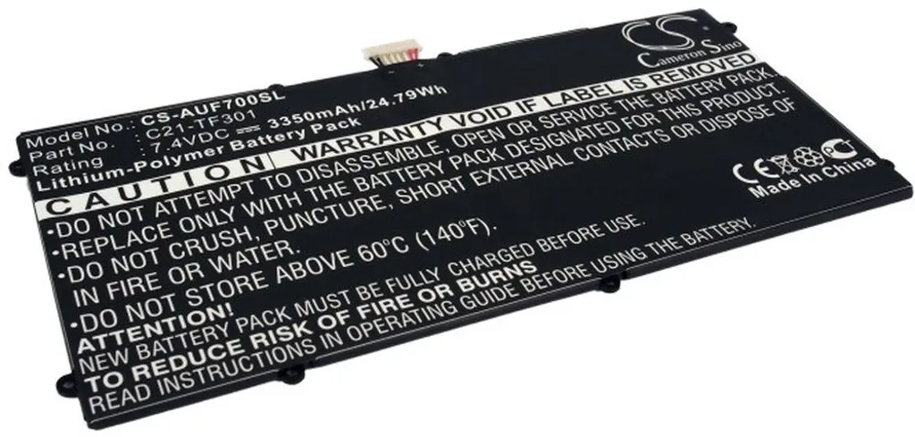 Batteri til Asus TF201-1B047A, 7,4V, 3350mAh v:1027937