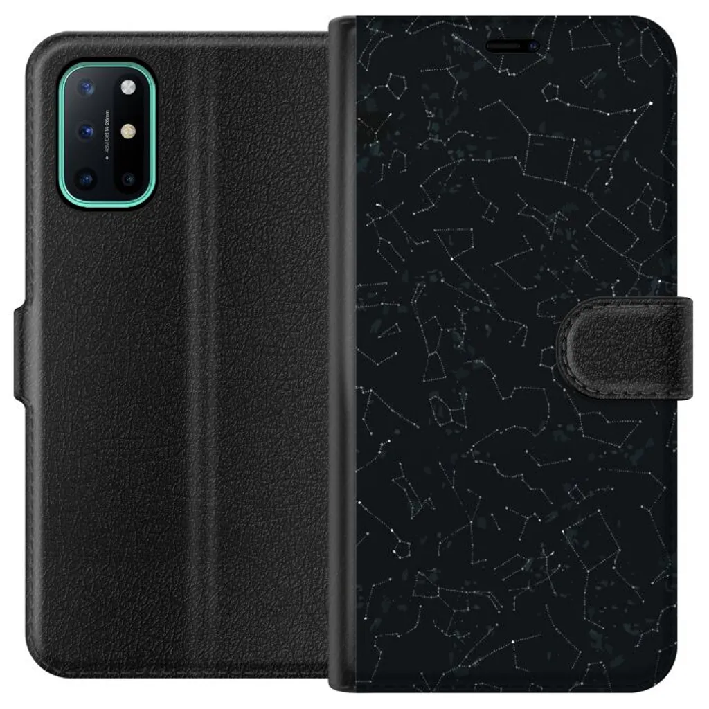 OnePlus 8T Sort Lommebokdeksel Himlakroppar v:8547358
