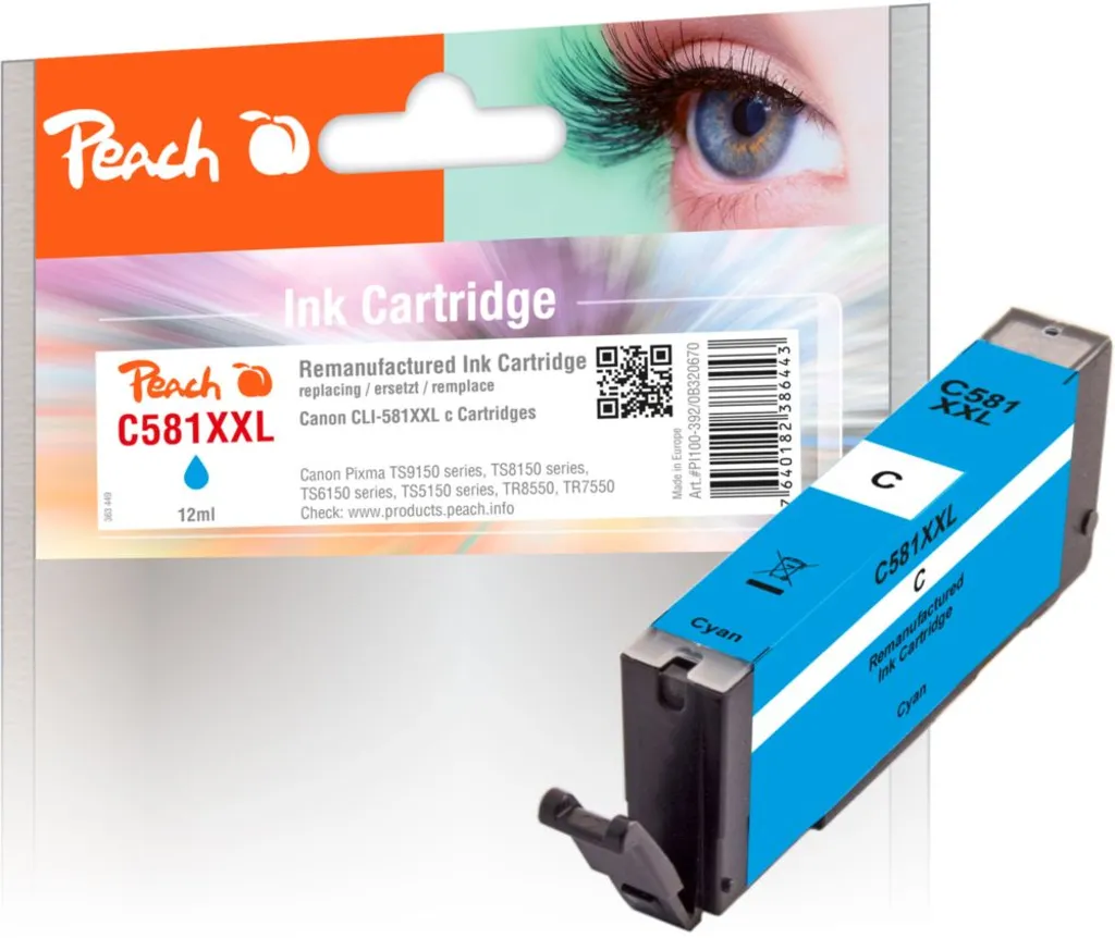 Kompatibel med Canon PIXMA TR 7520 blekkpatron, 12ml, cyan v:5789746