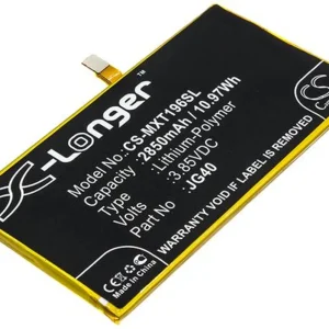 Batteri til Motorola XT1965-3, 3.85V, 2850 mAh v:3425573 Batteri til Motorola XT1965-3, 3.85V, 2850 mAh v:3425573