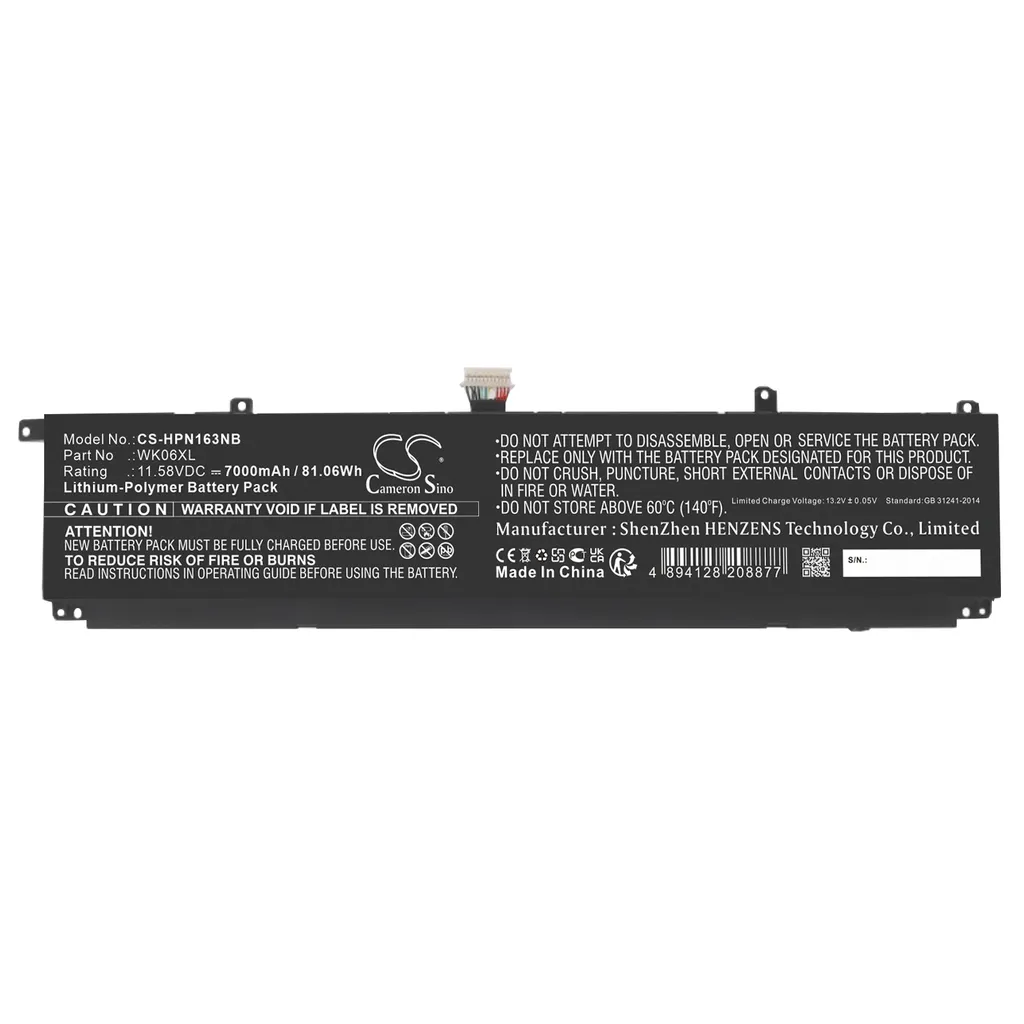 Batteri til M41711-005 for , 11.58, 7000mAh v:1589439