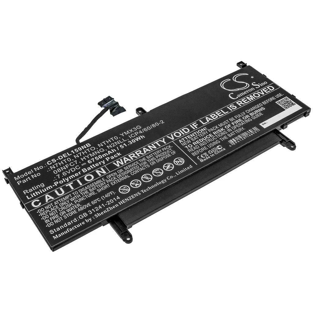 Batteri til Dell Latitude 15 9520 2P76X, 7,6V, 6750mAh v:2702423