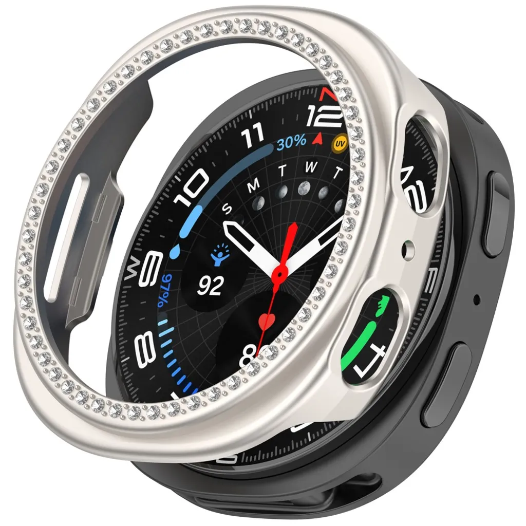 Samsung Galaxy Watch9 40mm Deksel med rhinsteiner – Starlight v:2439203