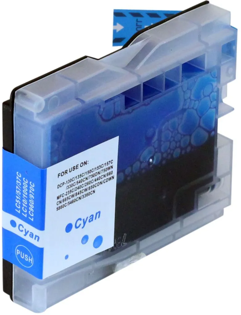 Kompatibel med Brother DCP 680 CN blekkpatron, 15ml, cyan v:6966451