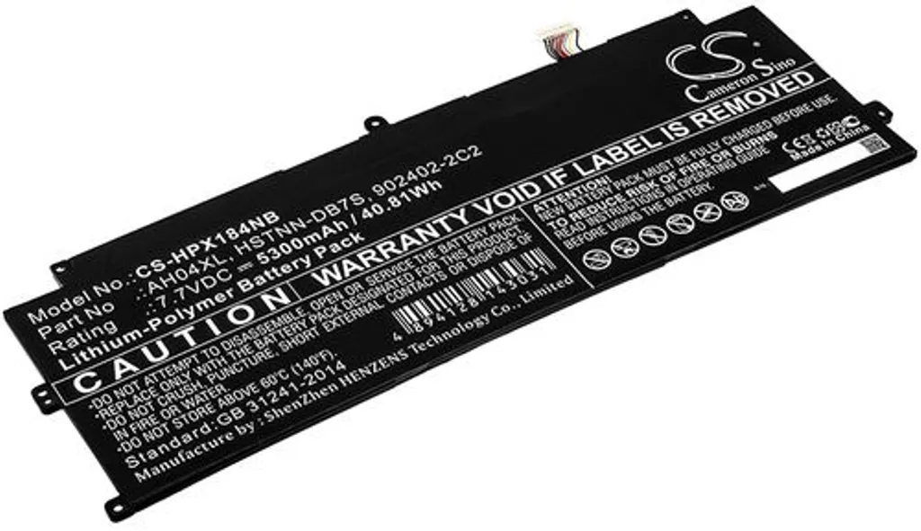 Batteri til HP Spectre x2 12 Detachable PC, 7.7V, 5300 mAh v:2859380