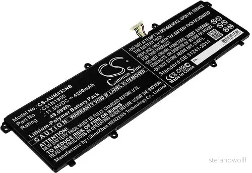 Batteri til Asus VivoBook S15 M533IA-BQ034T, 11.55V, 4250 mAh v:7435285