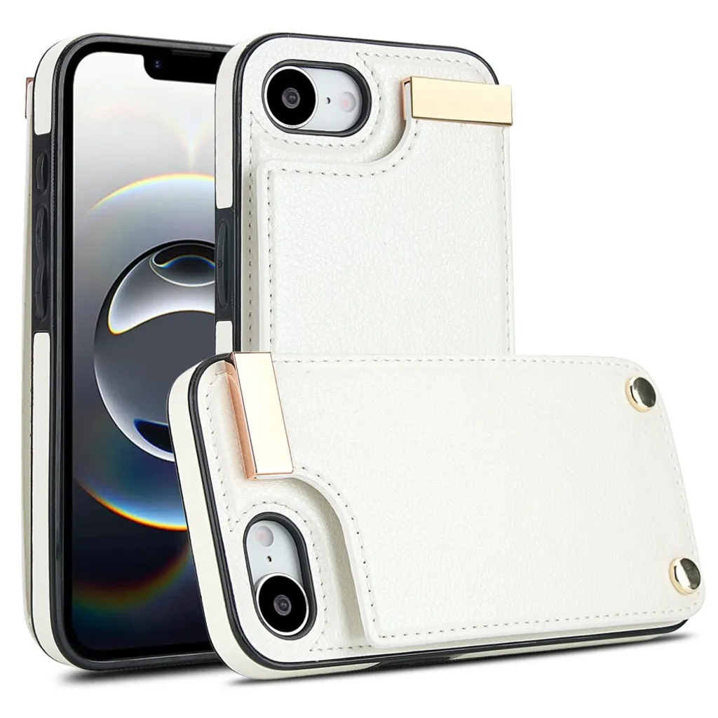 iPhone 17e/16e Deksel med Kortsholder – Hvit v:1407898
