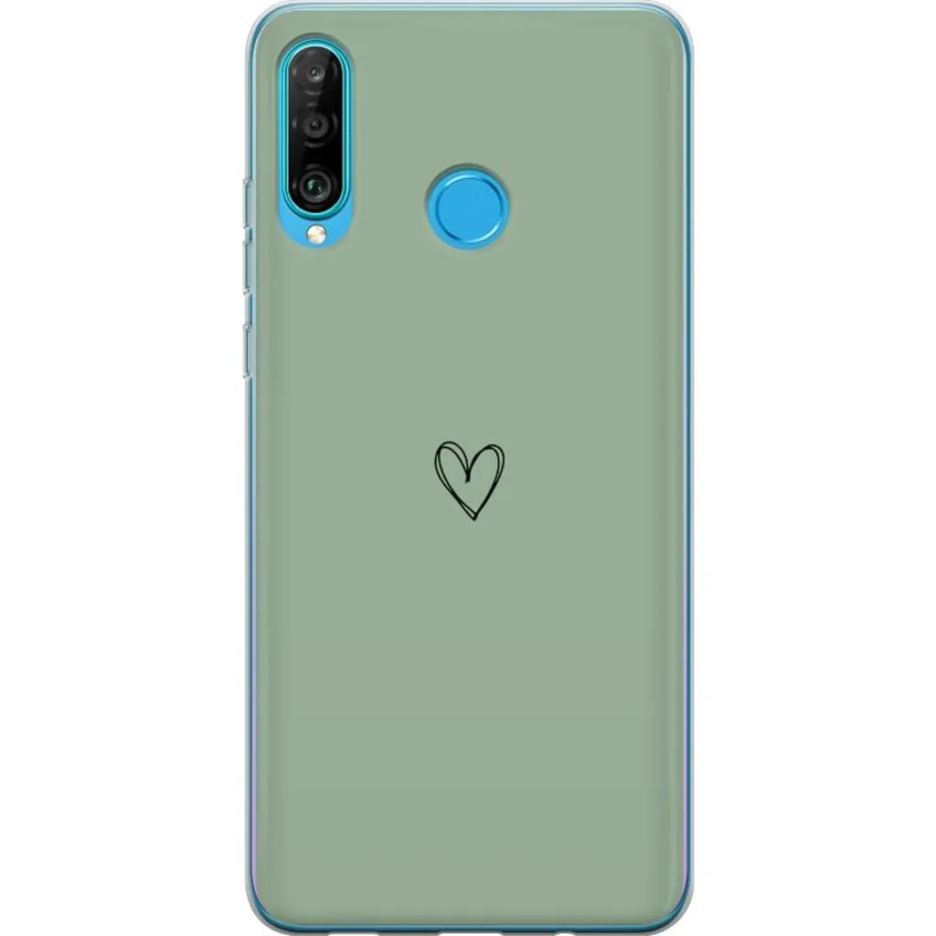 Huawei P30 lite Gjennomsiktig Telefondeksel Hjärta v:7533755