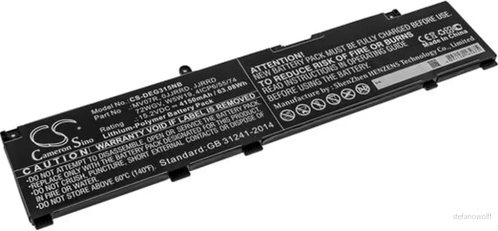 Batteri til Dell G3 15 3500 GN3500EDFUS, 15.2V, 4150 mAh v:2255960