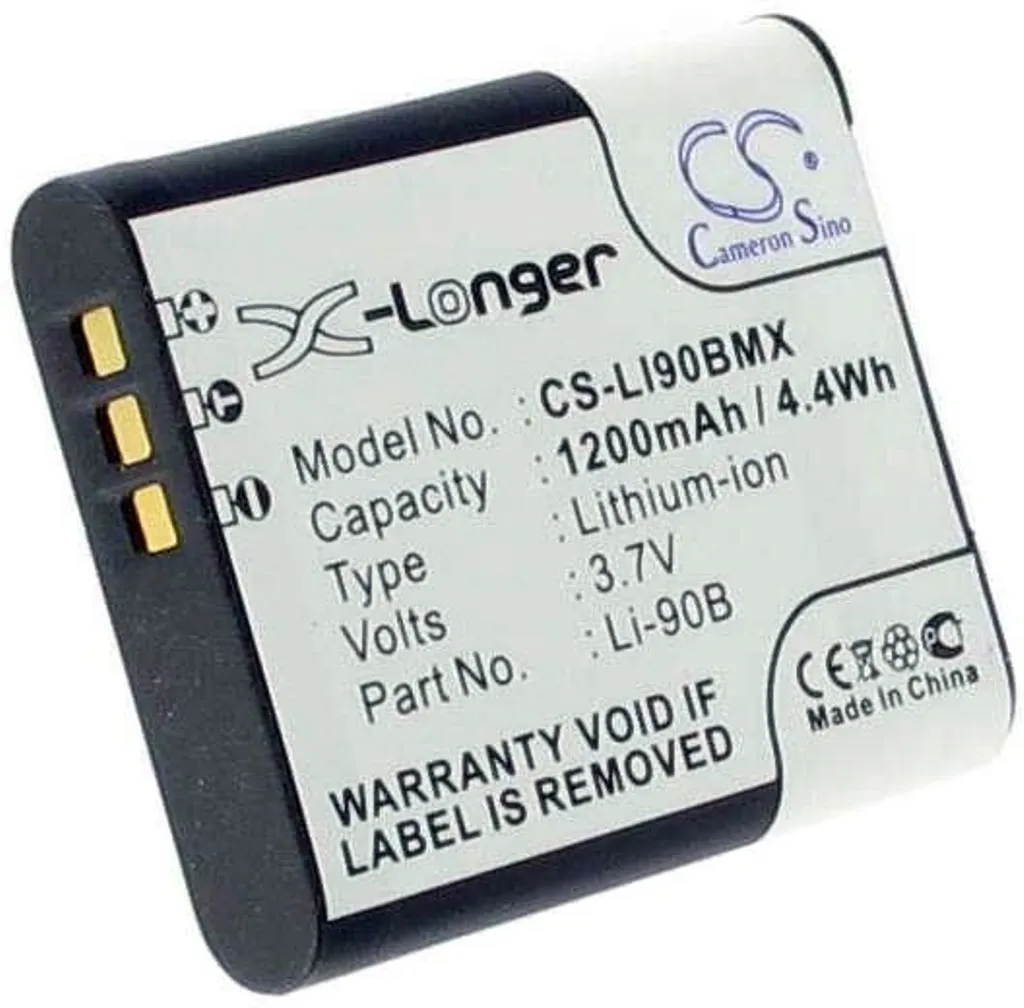 Batteri til Olympus Tough TG-1, 3.6V (3.7V), 1200 mAh v:7815343