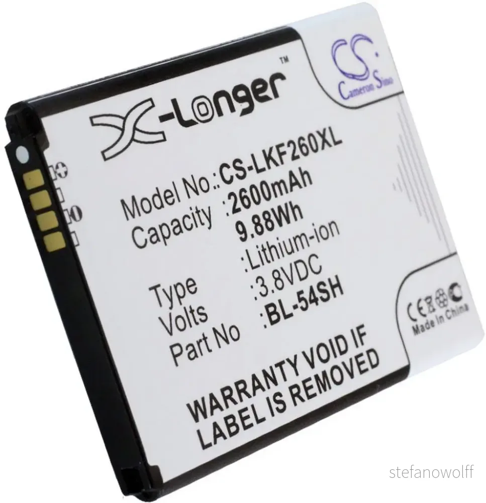 Batteri til Lg D373, 3.8V, 2600 mAh v:6150985