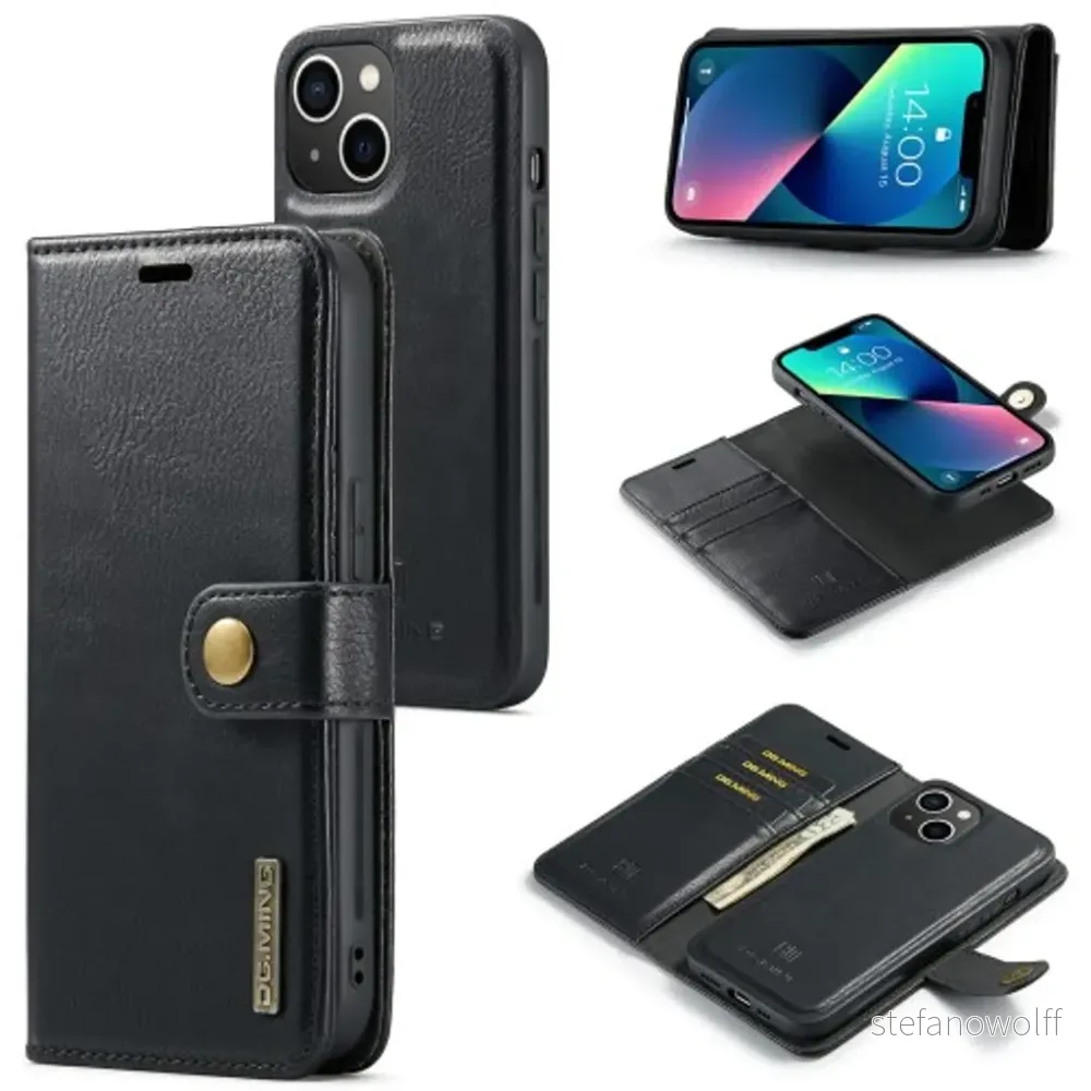 DG.MING iPhone 15 etui – Svart v:7058404