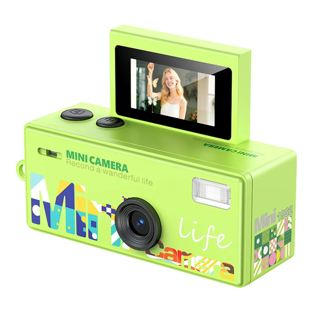 LK-030 Mini Digitalkamera 720P HD med nøkkelring og 0,96" skjerm – Grønn v:5998611