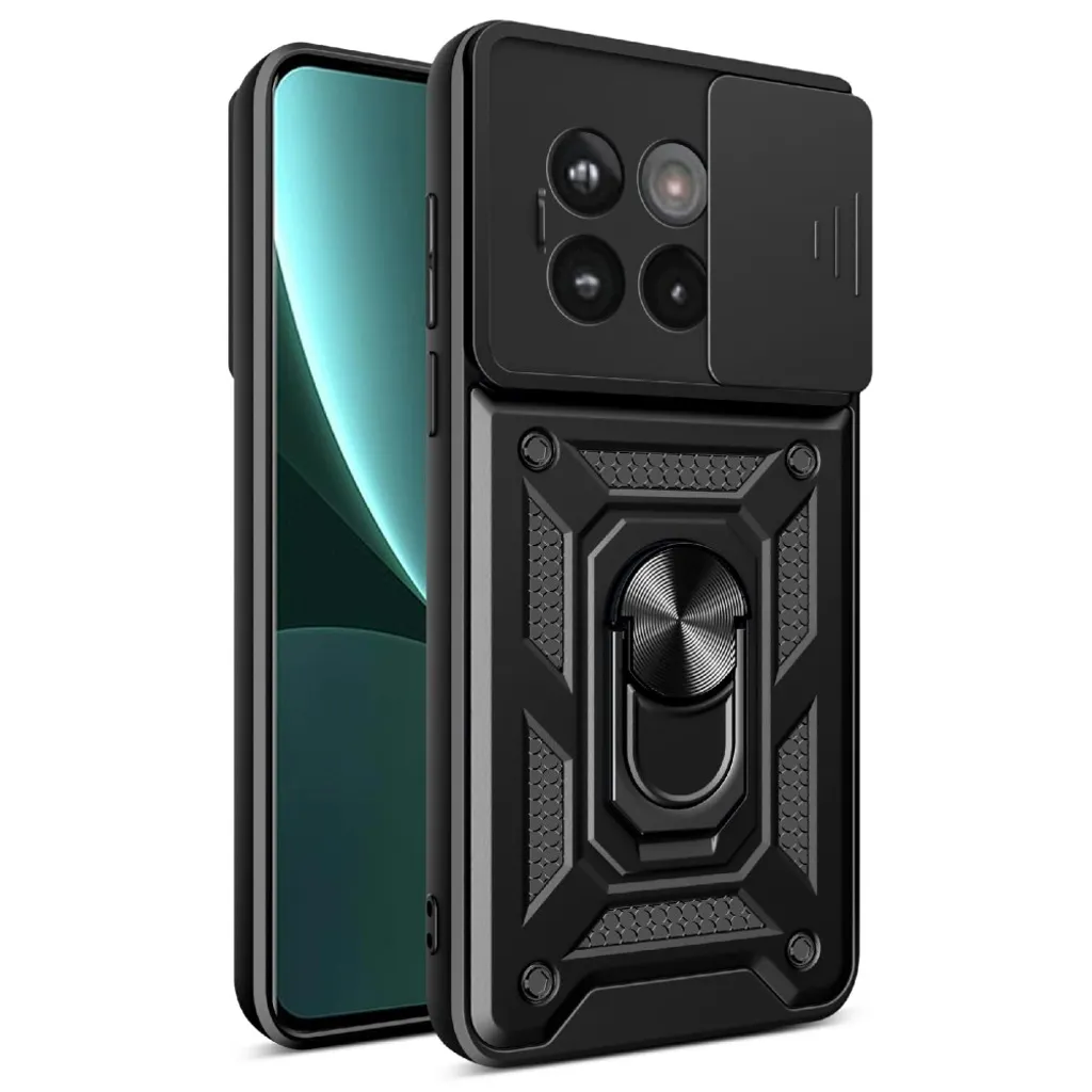 OnePlus 13R 5G Deksel med Stativ – Svart v:7524671