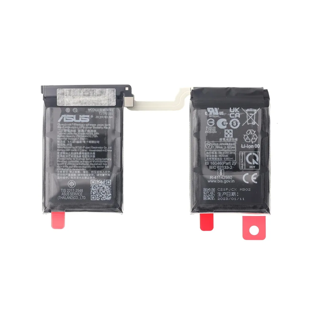Asus BATTERY (3/ATLPOLY/C21P2101 SCUD/634263/2S1P/7.78V/23.3WH) v:6008315 Asus BATTERY (3/ATLPOLY/C21P2101 SCUD/634263/2S1P/7.78V/23.3WH) v:6008315