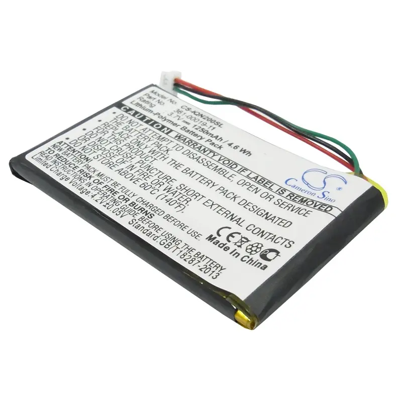 Batteri til Garmin Nuvi 205WT, 3.6(3.7V), 1250 mAh v:5465470 Batteri til Garmin Nuvi 205WT, 3.6(3.7V), 1250 mAh v:5465470