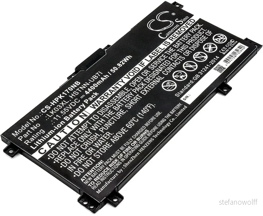 Batteri til HP Pavilion X360 15-CR0001TU, 11,55V, 4400mAh v:9581911