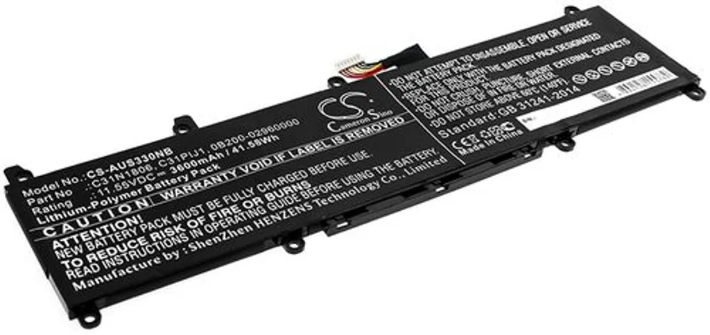 Batteri til Asus VivoBook S13 S330UA-8130P, 11.55V, 3600 mAh v:3645143