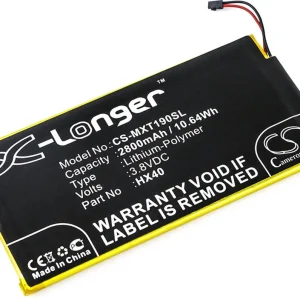 Batteri til HX40 for Motorola, 3.8V, 2800 mAh v:8770403 Batteri til HX40 for Motorola, 3.8V, 2800 mAh v:8770403
