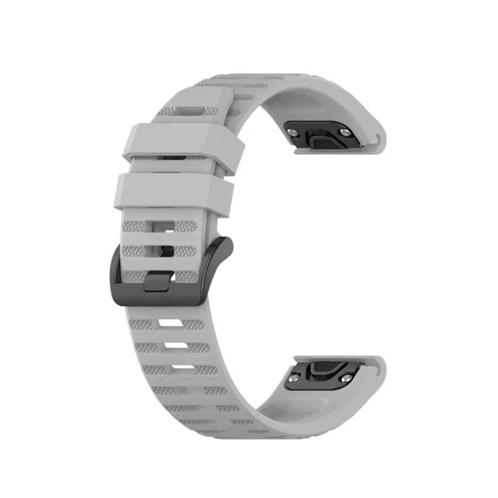 Garmin Fenix 5 Plus Klokkereim i Silikon – Grå v:9317926