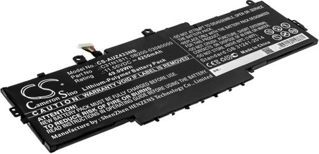 Batteri til Asus Zenbook 14 UX433FN-A6023T, 11.55V, 4250 mAh v:5823397