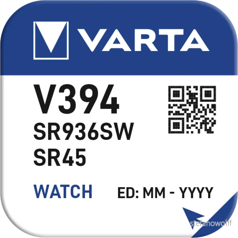 394A (Varta), 1.55V v:9161163 394A (Varta), 1.55V v:9161163