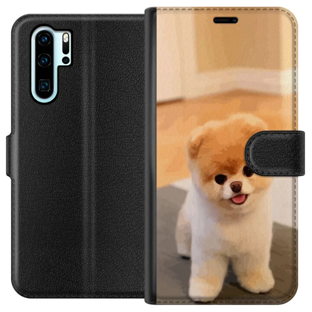 Huawei P30 Pro Sort Lommebokdeksel Söt Valp v:8438296