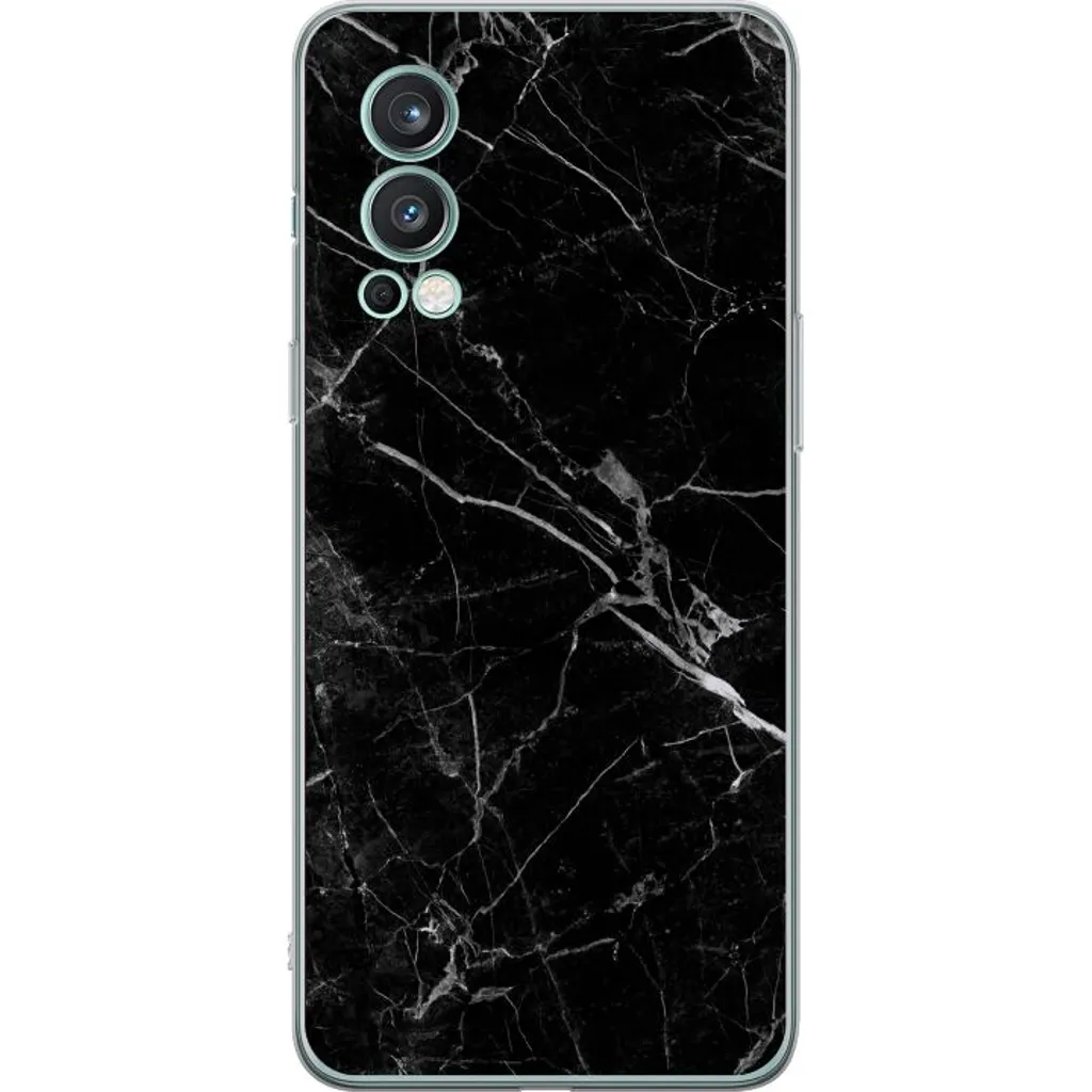 OnePlus Nord 2 5G Gjennomsiktig Telefondeksel Svart marmor v:6503489