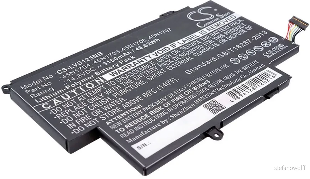 Batteri til 45N1706 for Lenovo, 14.8V, 3150 mAh v:3454652