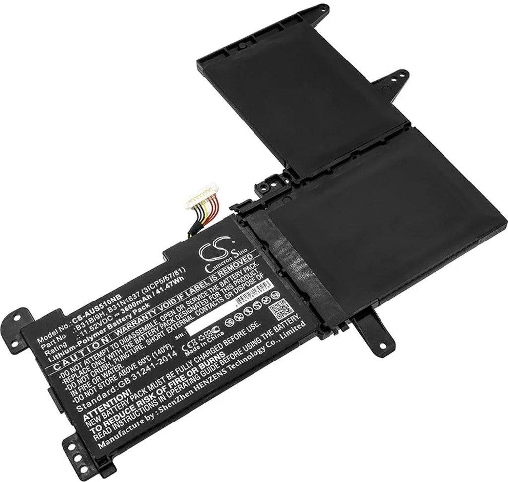 Batteri til Asus X510UA-BQ320, 11,52V, 3600mAh v:6207433