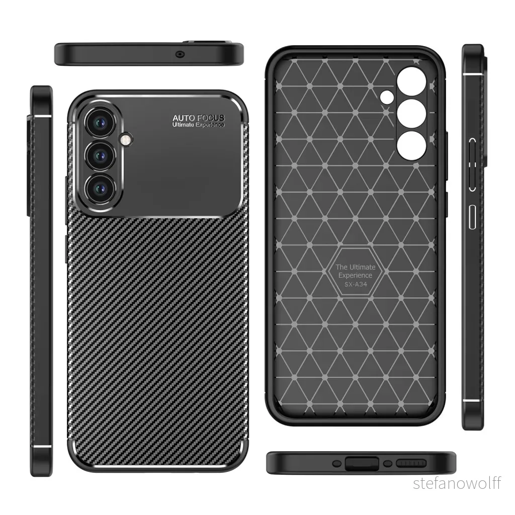 Støtsikkert Samsung Galaxy A34 5G deksel – Svart v:6274624