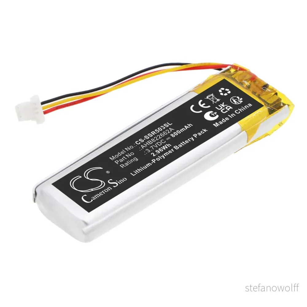 Batteri til AHB822662A for Sena, 3.7V, 800mAh v:8612901