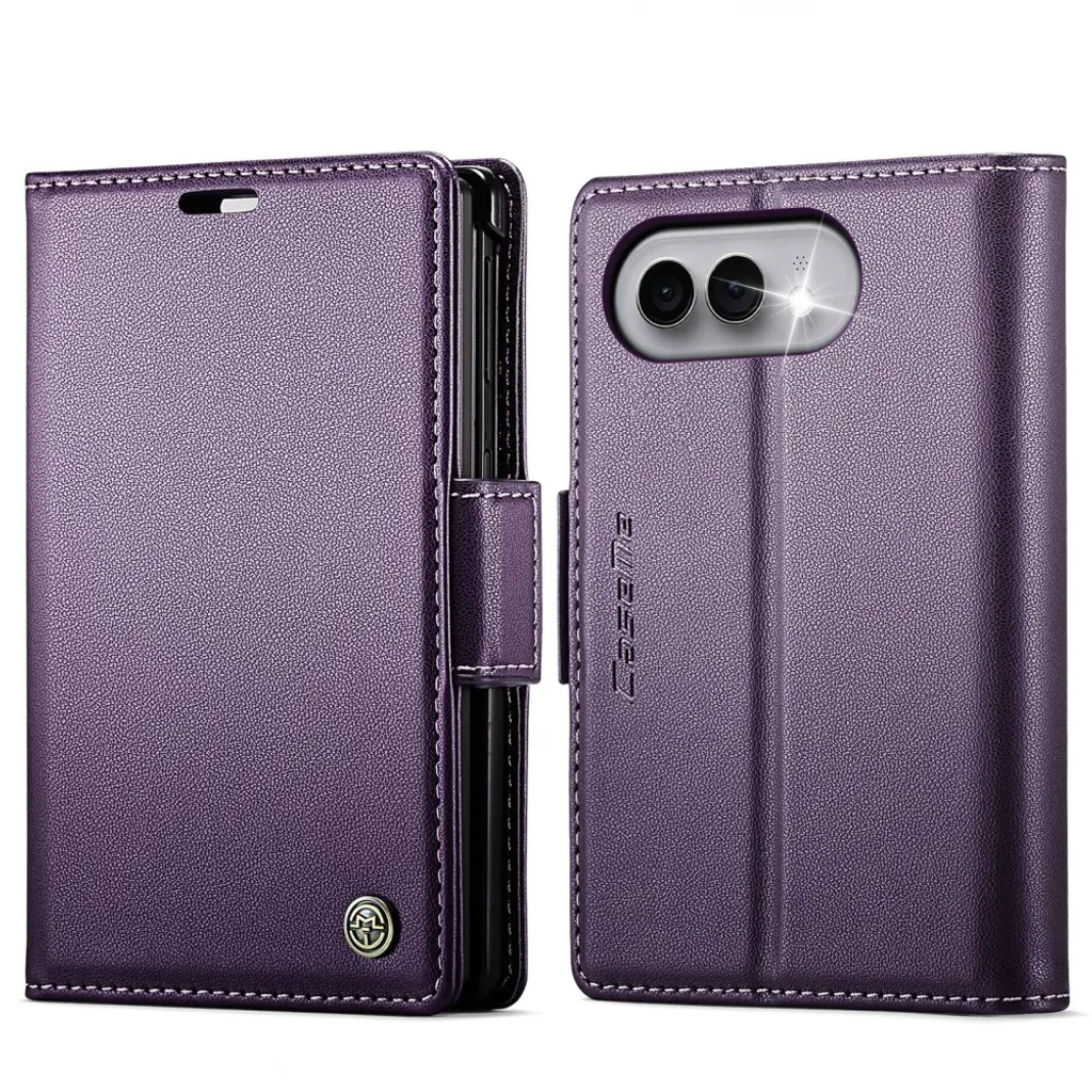 CASEME iPhone Duo Lommeboketui med RFID-beskyttelse – Lilla v:6985621