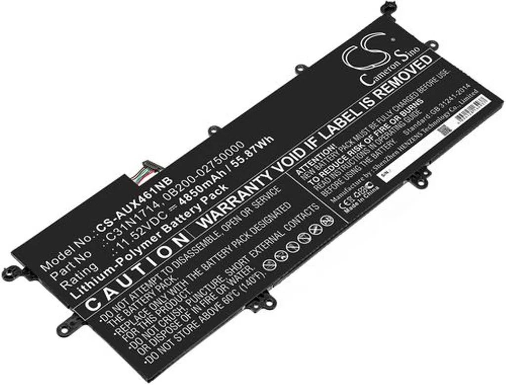 Batteri til Asus ZenBook Flip 14 UX461FN-E1022T, 11.52V, 4850 mAh v:9574066