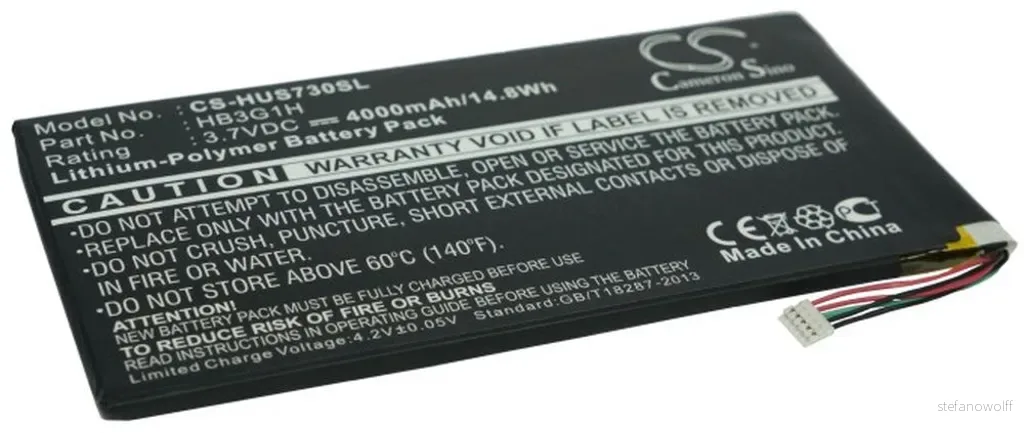 Batteri til Huawei S7-303, 3.7V, 4000 mAh v:8644884