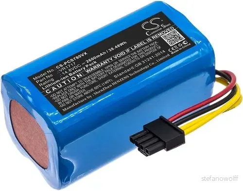 Batteri til Proscenic VR1717, 14,8V, 2600mAh v:2449325
