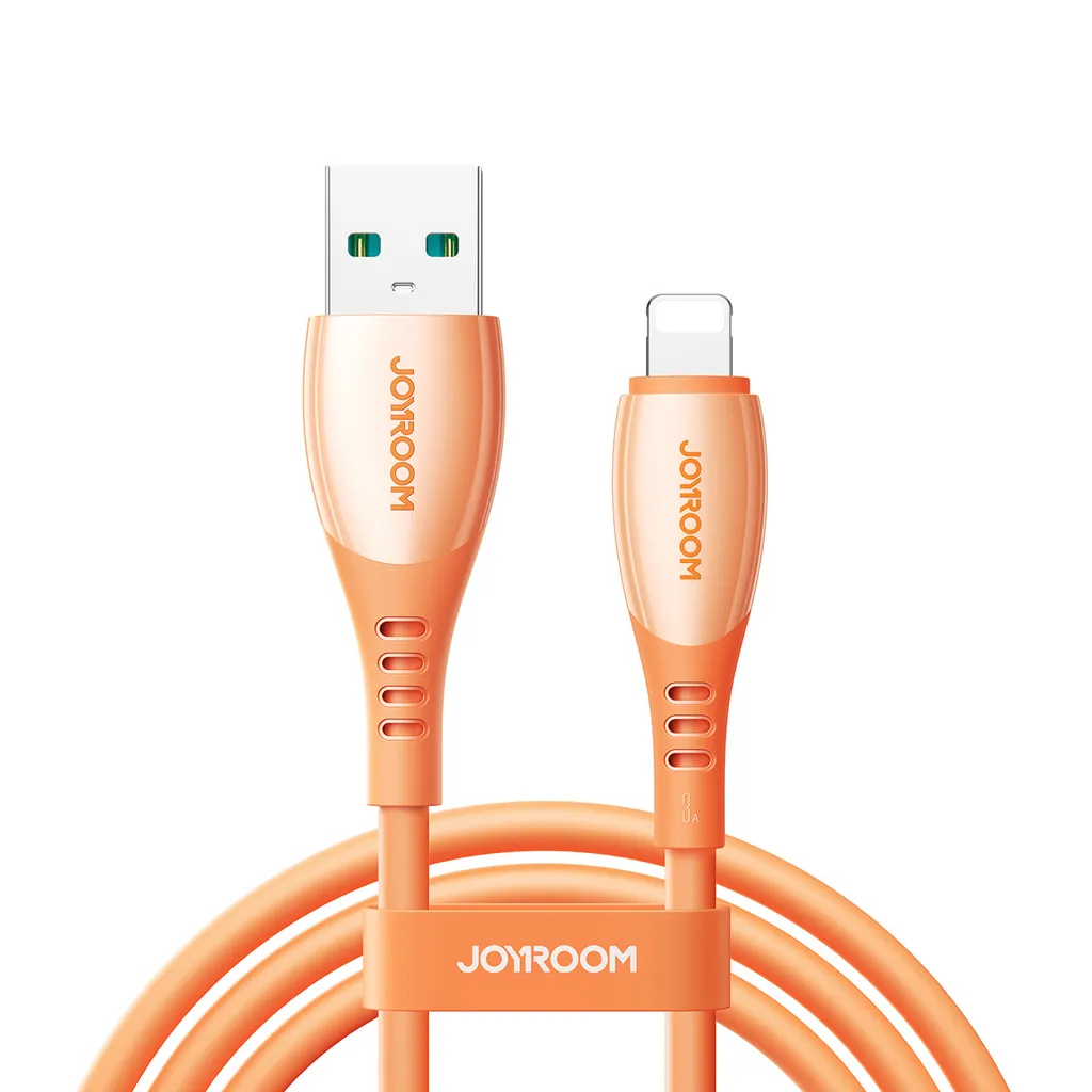 Joyroom S-A59 hurtigladekabel USB-A til Lightning 1,2 m – oransje v:7491687