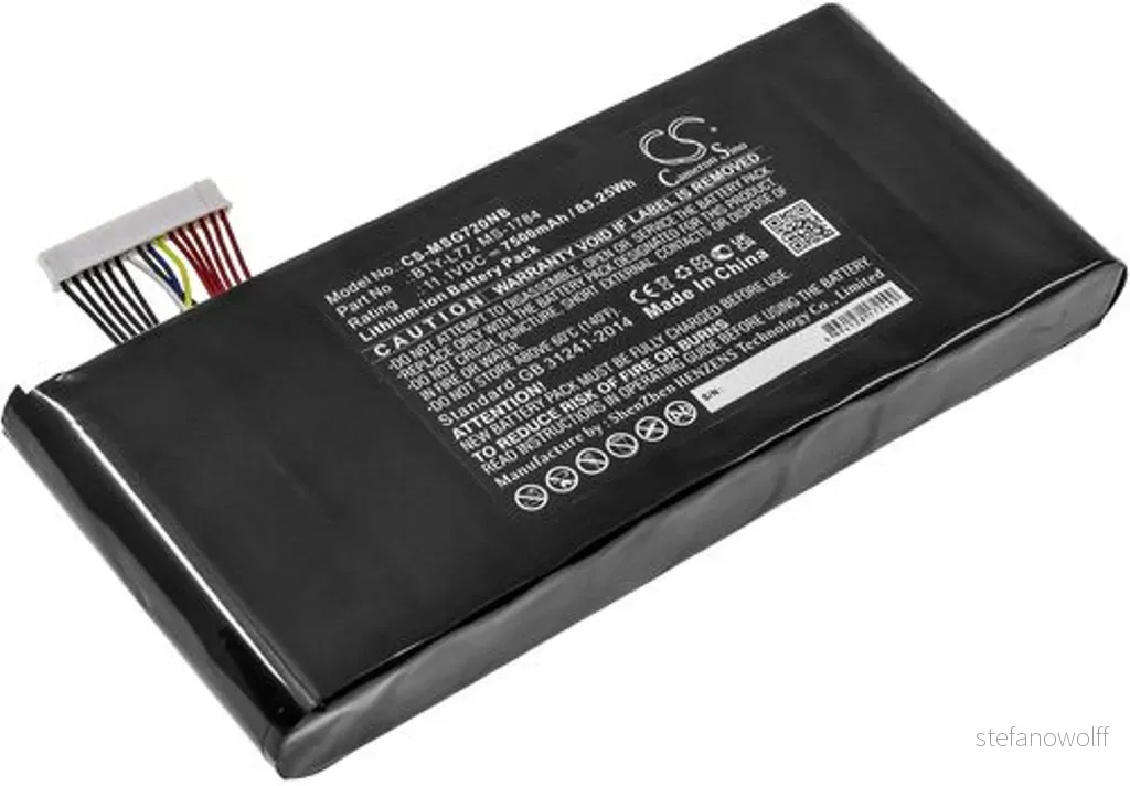 Batteri til Msi GT72-6QDG16H11, 11.1V, 7500 mAh v:9065642