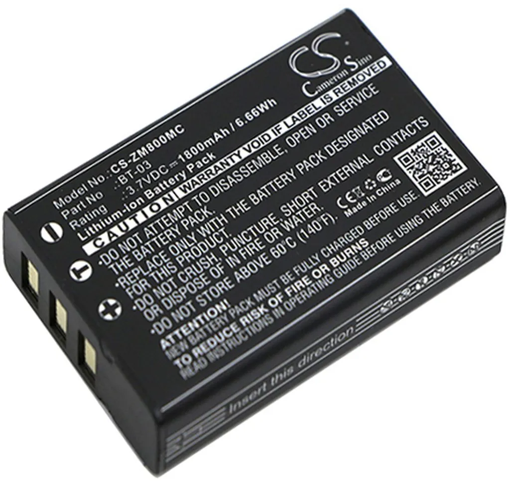 Batteri til NP-120 for Zoom, 3,7V, 1800mAh v:4723492