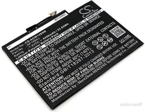 Batteri til Acer Switch 7 SW713-51GNP-86GA, 7.6V, 4450 mAh v:5147496